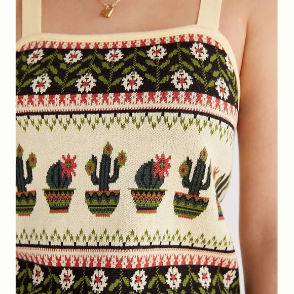 Pilcro cactus cropped tank - Picture 2 of 9